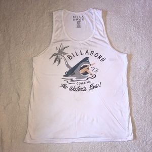 White Graphic Tank